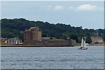 NO4630 : Broughty Castle and the Firth of Tay by Mat Fascione