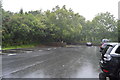L7157 : Heavy rain, Connemara National Park Visitor Centre Car Park by N Chadwick