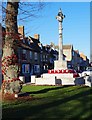 SP3509 : Decorated tree and poppy wreaths on War Memorial, Church Green, Witney, Oxon by P L Chadwick