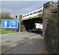 South side of a railway bridge, Neath Road, Swansea