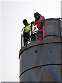 Steeplejacks at work - Musgrove Park Hospital