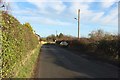 Minor road at Warkworth Station Cottages