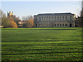 TL4458 : Trinity College: the Wren Library on a winter morning by John Sutton