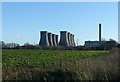 SE5625 : View towards Eggborough Power Station by Alan Murray-Rust