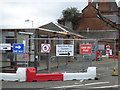 NS3421 : Temporary access at Ayr railway station by Thomas Nugent