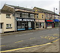 EQ solicitors office under scaffolding, Rhymney