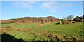 Rough grazing and ruined farm building on the western slopes of Slieve Gullion