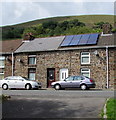 Rooftop solar panels, Fronwen Terrace, Ogmore Vale