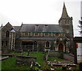 SO0328 : North side of the Parish Church of St David, Llanfaes, Brecon by Jaggery