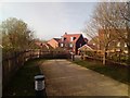 Footpath connecting Butlers Green Road and Knights Close