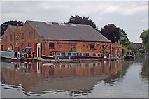 SK4430 : The Old Iron Warehouse at Shardlow, Derbyshire by Roger  D Kidd