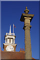 NZ4418 : Stockton Town Hall and Market Cross by Stephen McKay
