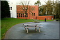 Seat and bench, The Grange, Omagh