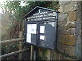 Sign at St. Mary the Virgin Church (English Bicknor)