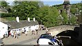 Old Bridge Inn & Old Bridge over R Ryburn at Ripponden