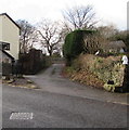 Public footpath on the SW side of Llanfabon Road, Llanfabon