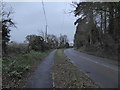 Road leaving Upper Wanborough for Callas Hill