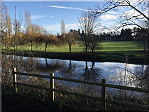 SP2965 : River Avon south of Mercia Way, Warwick by Robin Stott