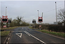SP3649 : Level Crossing on the B4086 by Nigel Mykura