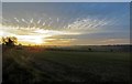 Sunset over fields west of Leesthorpe Road