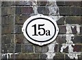 Bridge number 15a sign on the Ashby de la Zouch Canal south side