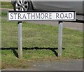 Strathmore Road sign on north side