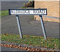 Aldridge Road sign west end north side