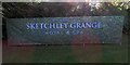 Sketchley Grange Hotel and Spa sign east of entrance