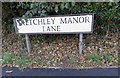 Sketchley Manor Lane sign west side