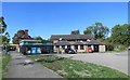 Buildings by Rugby Road south of railway