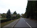 Looking south-east along Lyne Lane