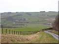 View down the lane from Elrington