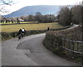 SO2416 : New Year's Day 2019 cyclists in Monmouthshire leaving Glangrwyney, Powys by Jaggery