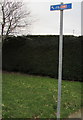 Cycle route direction sign, Roman Reach, Caerleon