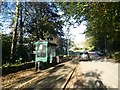 Bus shelter outside Luxulyan School