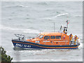 SX9676 : Dawlish lifeboat performing manoeuvres (detail) by Stephen Craven