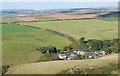 Long lens shot of Hope Barton Farm