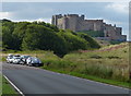 Bamburgh Castle viewed from Links Road