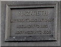 Welsh inscription on the former Nazareth chapel, Aberdare