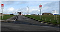 SS8078 : Exit road from Rest Bay Car Park, Porthcawl by Jaggery