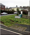 Old Station Close bilingual name sign, Brecon