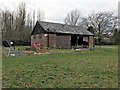 TF4509 : Derelict, vandalised and burnt-out pavilion on Harecroft Road, Wisbech by Richard Humphrey