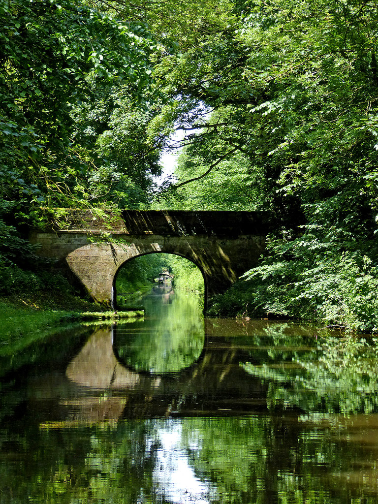 Cowley Bridge south of Gnosall in... © Roger D Kidd :: Geograph Britain ...