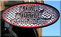 Mean Muscle Gymnasium name sign, Bedwas Road, Caerphilly