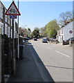 Cycle route 47 direction sign, Henfaes Road, Tonna