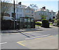 Henfaes Road bus stop and shelter, Tonna