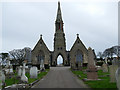 NZ9009 : Whitby cemetery chapels by Stephen Craven