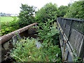 Footbridge and pipeline