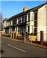 Row of stone houses, High Street, Llanbradach