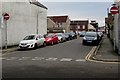 Western end of one-way Pentrebane Street, Caerphilly